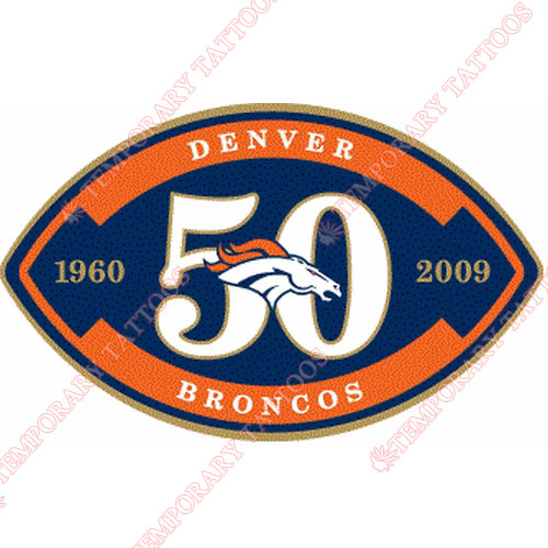 Denver Broncos Customize Temporary Tattoos Stickers NO.508